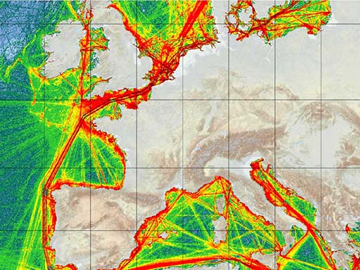 Traffic density maps