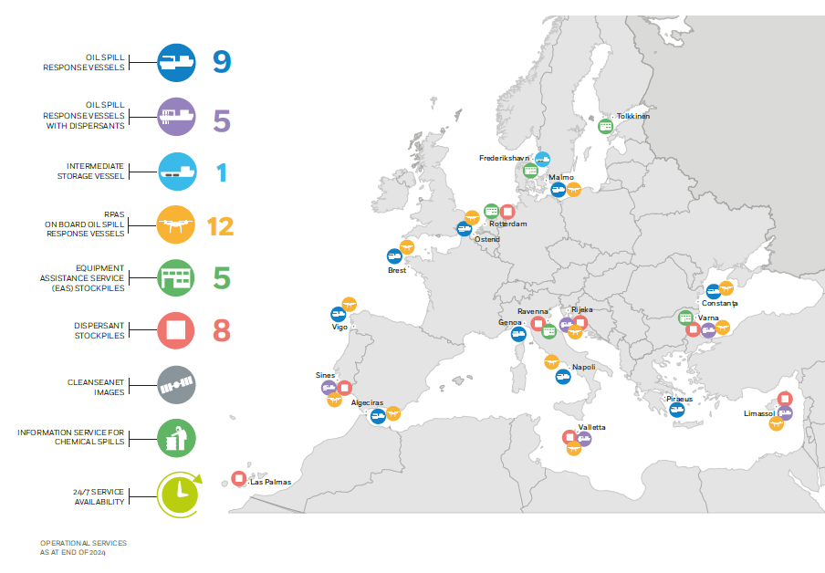 maps oil vessels and RPAS 2024