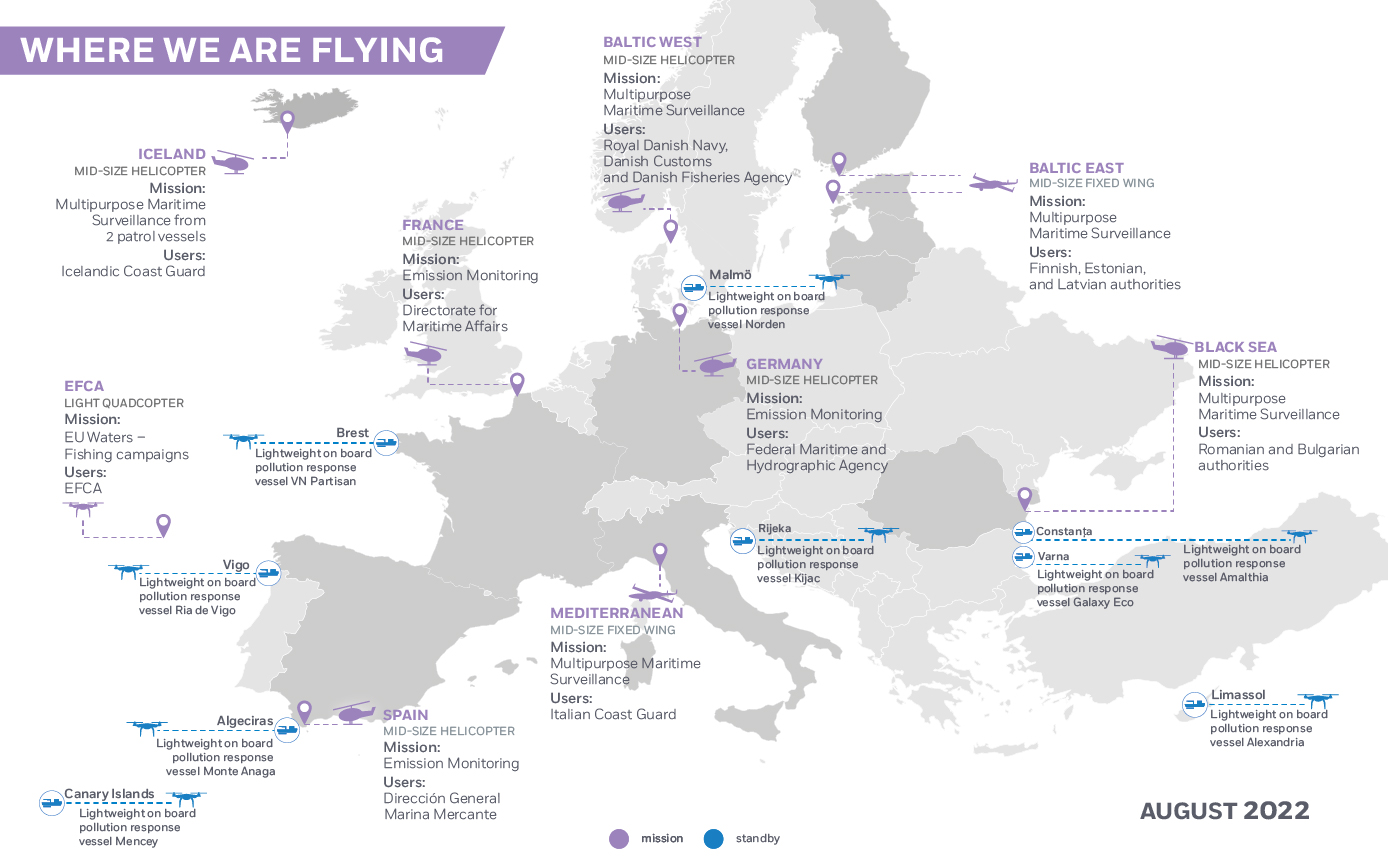 EMSA RPAS service: Where are we flying in 2022 Image 1