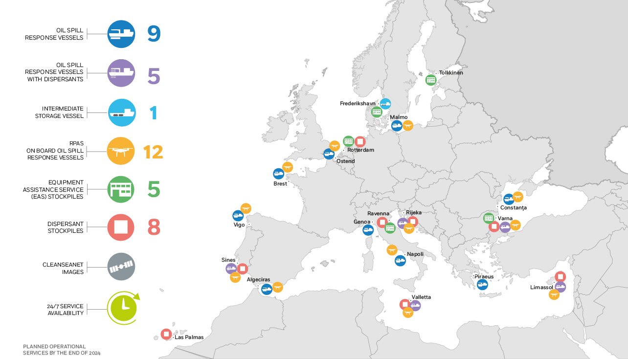 maps oil vessels and RPAS 2024