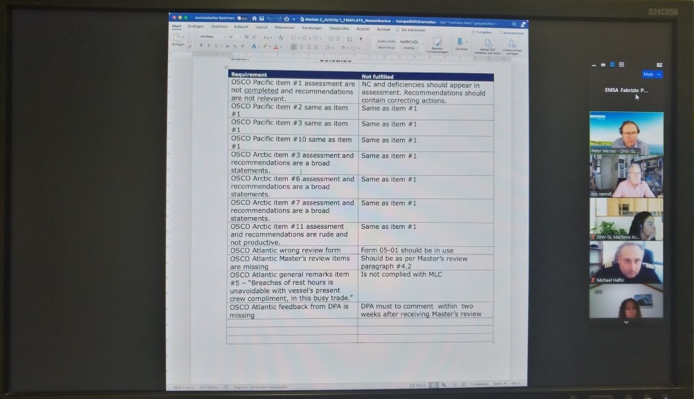 SAFEMED IV training on ISM and auditing techniques